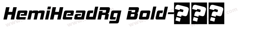 HemiHeadRg Bold字体转换